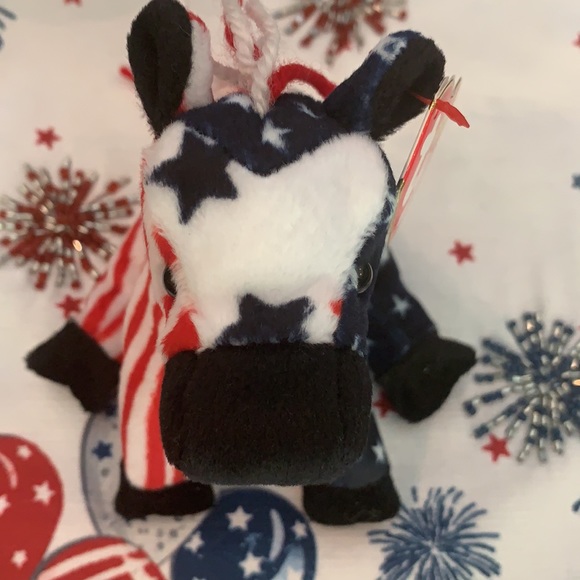 Ty Beanie Baby Lefty the Donkey Retired, w/ tag - Picture 2 of 8